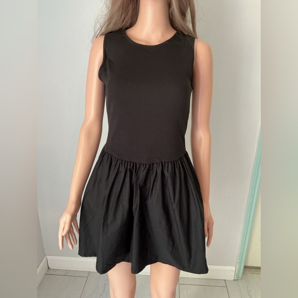 ASOS Black Sleeveless Mini Dress Sz M - Picture 2 of 13